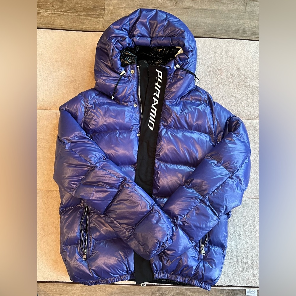 Black Pyramid “Purple Puffer Jacket”